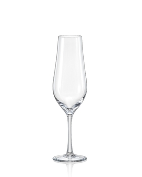 Champagne Flute Set of 6 Wine Goblet 4 oz/120ml Czech Bohemia Crystal Gift