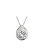 Bohemia Crystal Wispy Silver Pendant with Preciosa Cubic Zirconia 5105 00 - 1/2