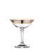 Bohemia Crystal Kleopatra Champagne Glasses with Gold/Platinum Decor 43249/180ml (set of 6 pcs) - 1/2