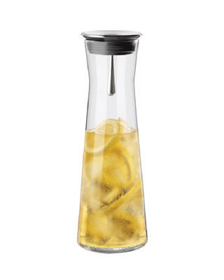 Bohemia Crystal Indis Water Decanter 1,1l - stainless steel metal stopper.