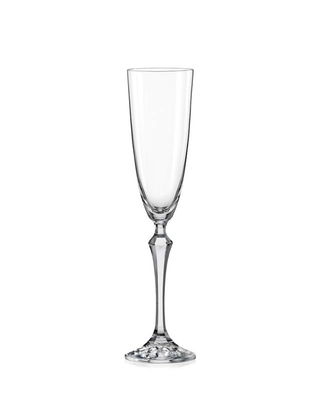 Bohemia Crystal Sklenice na šampaňské Elisabeth 200ml (set po 5ks) SLEVA-neúplný set 4ks