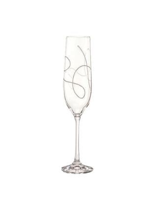 Bohemia Crystal Sklenice na šampaňské String 190ml (set po 2ks) SLEVA pouze 1 kus