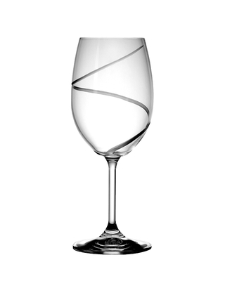 Bohemia Crystal Broušené sklenice na víno Lara  Atlantis 350ml (set po 6ks) SLEVA jen 1ks