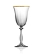 Bohemia Crystal Sklenice na víno Angela Optic Gold line 250ml SLEVA neúplný set 3ks ze 6 - 1/4