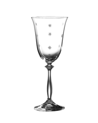 Bohemia Crystal Broušené sklenice na červené víno Angela Stardust 350ml SLEVA pouze 1ks