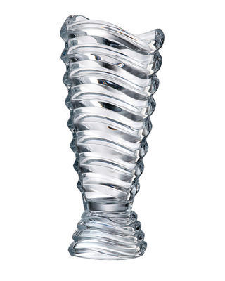 Bohemia Crystal Vase mit Bein Wave 415 mm