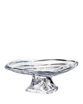 Bohemia Crystal Facet footed plate 320mm