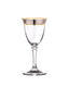 Bohemia Crystal Kleopatra White Wine Glasses with Gold/Platinum Decor 43249/250ml (set of 6 pcs) - 1/2