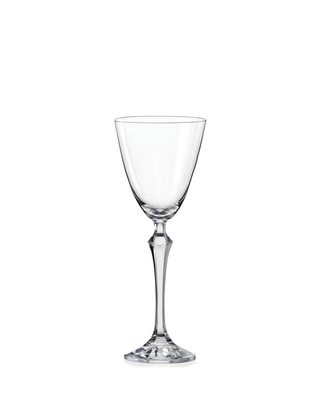 Bohemia Crystal Sklenice na bílé víno Elisabeth 190ml SLEVA neúplný set 2ks ze 6