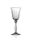 Bohemia Crystal wine glass Angela optic Gold line 185 ml. Set of 6 pcs. - 1/4