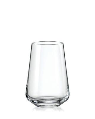 Bohemia Crystal Gläser Sandra für alkoholfreie Getränke und Wasser 23013/380 ml (Set mit 6 Stück)