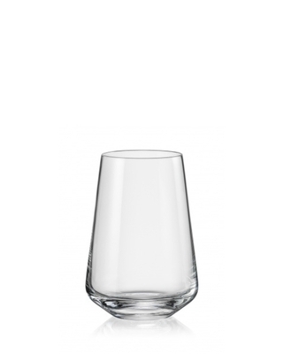 Bohemia Crystal Gläser Sandra für alkoholfreie Getränke und Wasser 23013/380 ml (Set mit 6 Stück)