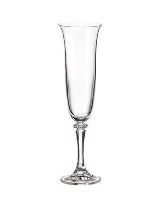 Bohemia Crystal Glas für Champagner Branta 175 ml (Set mit 6 Stück)