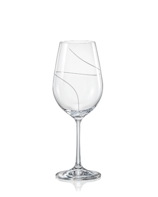 Bohemia Crystal Broušené sklenice na víno Up 350ml (set po 2ks)