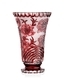 Bohemia Crystal Hand cut vase Sakura Ruby 305mm - 1/2