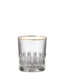 Bohemia Crystal hand cut whiskey glass Daisy Line Gold 300ml (set of 2pcs) - 1/2