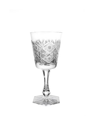 Bohemia Crystal Hand cut wine glass Razno 180ml (set of 6)