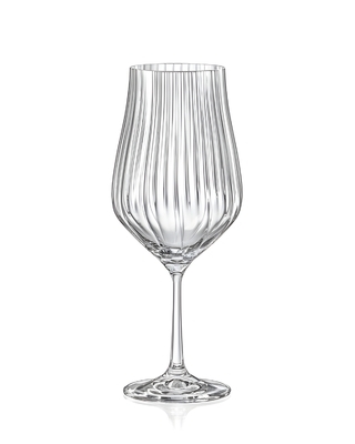 Bohemia Crystal White wine glass Tulipa Optic 550ml (set of 6)
