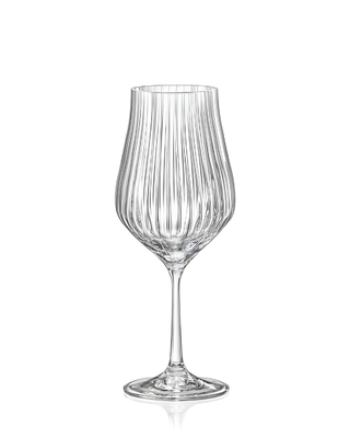 Bohemia Crystal White wine glasses Tulipa Optic 450ml (set of 6)