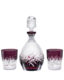 Bohemia Crystal Whiskey set Hoarfrost purple (1 decanter + 6 glasses) - 1/5