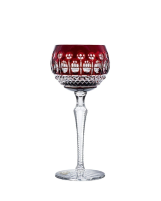 Bohemia Crystal Hand Cut wine glasses Tomy red 190 ml (set of 6) - 1