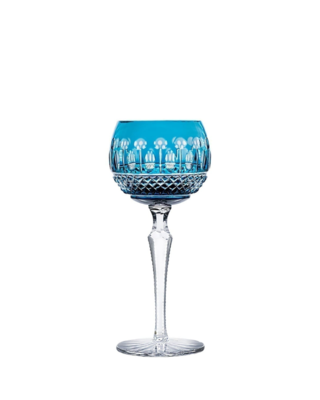 Bohemia Crystal Hand Cut wine glasses Tomy azure 190 ml (set of 6) - 1