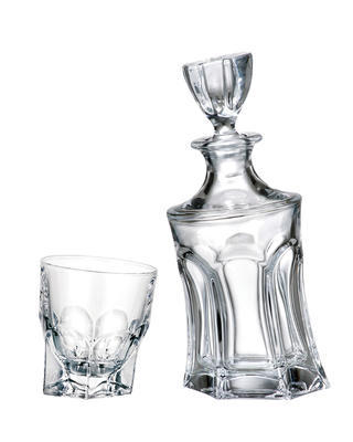 Bohemia Crystal Whiskyset Acapulco 99999/9/99S41/084 (1 Karaffe + 6 Gläser)