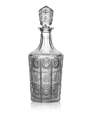 Bohemia Crystal Handgefertigte und handgeschliffene Flasche mit Stöpsel 1000 ml - 1