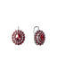 Silver earrings with Czech garnet (set of 2) - 1/2