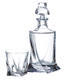 Bohemia Crystal Whisky set Quadro 99999/9/99A44/480 (set 1 karafa + 6 pohárov) - 1/3