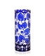 Bohemia Crystal Leaf Hand Cut Vase 300mm - Blue - 1/2