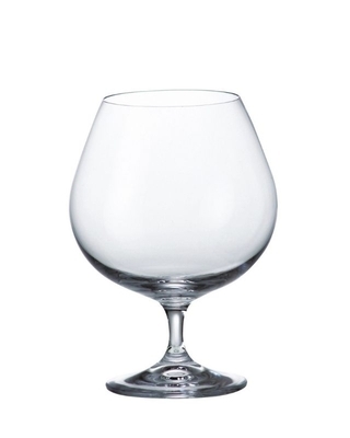Bohemia Crystal Colibri glass for brandy, cognac and rum 690ml (set of 6pcs)