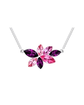 Bohemia Crystal necklace Flying Gem by Veronika, hummingbird with Czech Preciosa crystal - 1