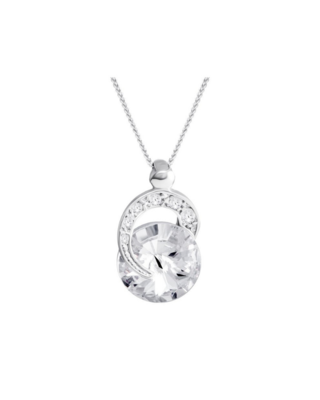 Bohemia Crystal Silver Gentle Beauty pendant with Czech Preciosa crystal - 1