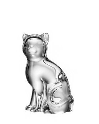 Bohemia Crystal Figurine Cat 90mm - 1