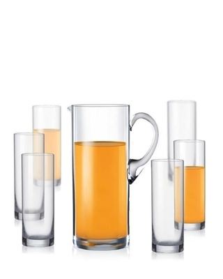 Bohemia Crystal Tumbler set for soft drinks (1 jug + 6 glasses)