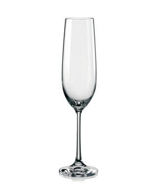 Bohemia Crystal Champagnergläser Viola 40729/190 ml (Set mit 6 Stück)