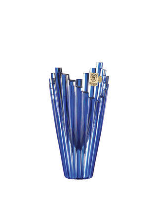 Bohemia Crystal Cut Vase Mikado 155mm - Blue