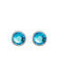 Earrings Made of Surgical Steel Carlyn with Czech Crystal - Blue 7235 46 - 1/4