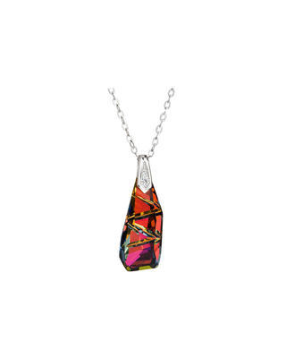 Bohemia Crystal Excellente Silver Pendant with Czech Crystal 6686 45L - 1