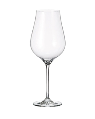 Bohemia Crystal Red white wine glass Limosa 650ml (set of 6)