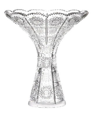Bohemia Crystal Hand cut vase 355mm