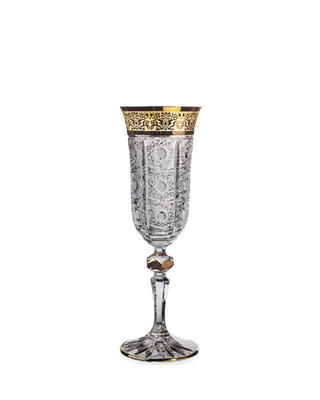 Bohemia Crystal Hand Cut Champagne Glasses Romantic Horizont 150ml (set of 2 pcs)