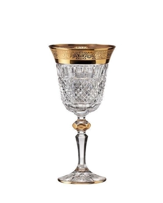 Bohemia Crystal ručne brúsené poháre na červené víno Felicie Romantic 220ml (set po 2ks)