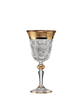 Bohemia Crystal Ručně broušené sklenice na bílé víno Felicie Romantic 170ml (set po 2ks)
