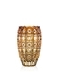 Bohemia Crystal Hand cut vase Murinas Amber 205mm - 1/2