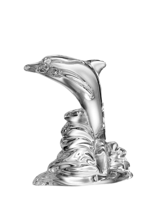 Bohemia Crystal Dolphin figurine 70mm