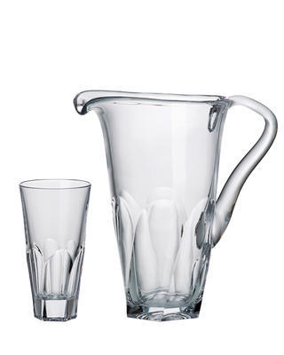 Bohemia Crystal Apollo Water Set (1 jug + 6 HB tumblers)