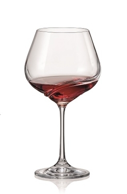 Bohemia Crystal Sklenice na červené víno Turbulence 570ml SLEVA neúplný set jen 1ks ze 2 - 2
