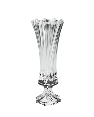 Bohemia Crystal Bromelias footed vase 390mm - 2